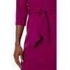 imageAdrianna Papell Womens Knit Crepe TIE Waist Sheath Wildberry