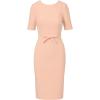 imageAdrianna Papell Womens Mini Bow Front Sheath DressBlush