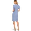 imageAdrianna Papell Womens Mini Bow Front Sheath DressFrench Blue