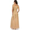 imageAdrianna Papell Womens Off Shoulder Bead Long DressChampagne Gold