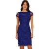 imageAdrianna Papell Womens Beaded Cocktail DressDark Blue Violet