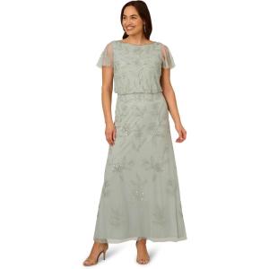 imageAdrianna Papell Bead Blouson Long Dress
