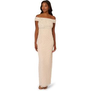 imageAdrianna Papell Bead Pearl Column Dress