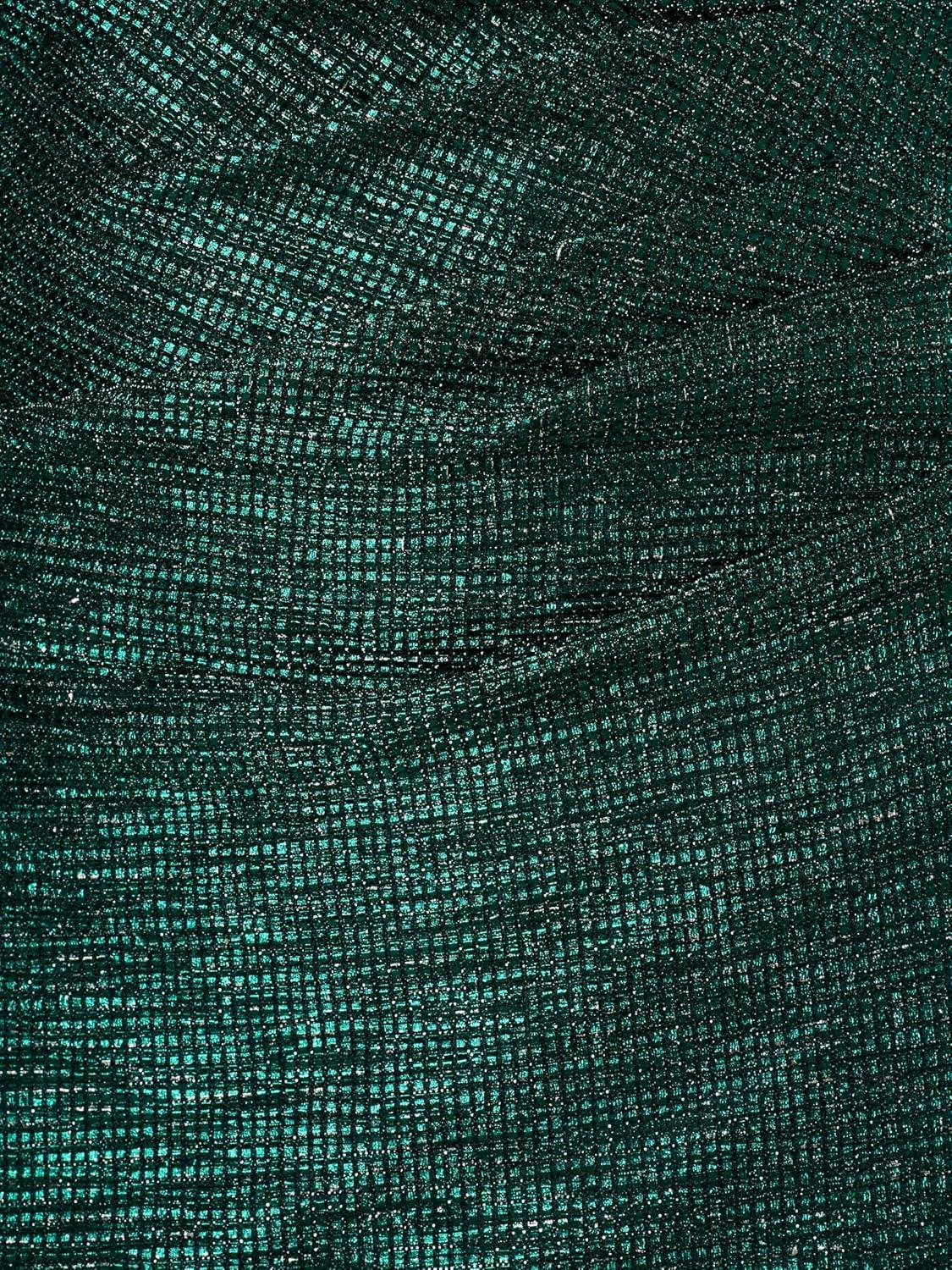 imageAdrianna Papell Womens Metallic Knit GownEmerald