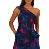 imageAdrianna Papell One Shoulder Floral Jacquard A Line Gown