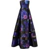 imageAdrianna Papell Strapless Floral Mikado Illusion Ballgown