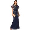 imageAdrianna Papell Womens Beaded Mermaid Long DressMidnight Multi