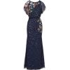 imageAdrianna Papell Womens Beaded Mermaid Long DressMidnight Multi