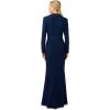 imageAdrianna Papell Womens Crepe Tuxedo GownMidnight