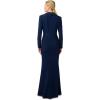 imageAdrianna Papell Womens Crepe Tuxedo GownMidnight