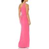 imageAdrianna Papell Womens One Shoulder Jersey GownPink Lotus