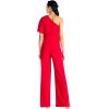 imageAdrianna Papell Womens PlusSize One Shoulder Crepe Melania Jumpsuit PlusRed