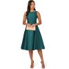 imageAdrianna Papell Womens Sleeveless Tea Length Dress Lily Teal 10