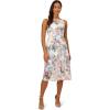 imageAdrianna Papell Womens Floral Printed Veiled DressIvory Multi