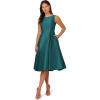imageAdrianna Papell Womens Sleeveless Tea Length Dress Lily Teal 10