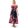 imageAdrianna Papell Womens OffShoulder DressNavyPink Multi