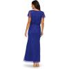imageAdrianna Papell Bead Blouson Long Dress Rose GoldDark Blue Violet