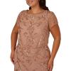 imageAdrianna Papell Bead Blouson Long Dress Rose GoldRose Gold