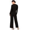 image:imageAdrianna Papell Womens Embellished Jersey JumpsuitBlack