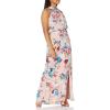 image:imageAdrianna Papell Womens Floral Satin Jacquard GownBlush Multi
