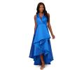 image:imageAdrianna Papell Womens Tuxedo High Low GownUltra Blue