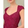 image:imageAdrianna Papell Womens Beaded Column GownMagenta