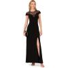 image:imageAdrianna Papell Womens Beaded Jersey GownBlack