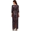 image:imageAdrianna Papell Womens Beaded Long DressNavyRosegold