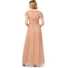 image:imageAdrianna Papell Womens Beaded Long DressRose Gold
