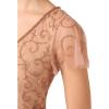 image:imageAdrianna Papell Womens Beaded Long DressRose Gold