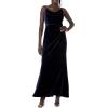 image:imageAdrianna Papell Womens Cowl Neck Velvet GownMidnight