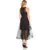 image:imageAdrianna Papell Womens Halter Velvet Tulle DressBlack