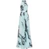 image:imageAdrianna Papell Womens Printed Chiffon Halter GownMint Multi