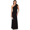 image:imageAdrianna Papell Womens Stretch Crepe Long DressBlack