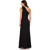 image:imageAdrianna Papell Womens Stretch Crepe Long DressBlack