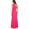 image:imageAdrianna Papell Womens Stretch Crepe Long DressHot Pink