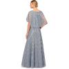 image:imageAidan Mattox Womens Beaded Aline GownVintage Blue
