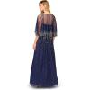 image:imageAidan Mattox Womens Beaded Strapless GownNavy