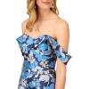 image:imageAidan Mattox Womens Off The Shoulder Jacquard GownBlue Multi