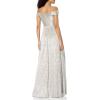 image:imageWomens Off The Shoulder GownSilverGold