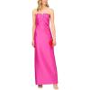 image:imageWomens Strapless Stretch Mikado GownMagenta