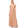 image:imageAdrianna Papell Womens Beaded Long DressRose Gold