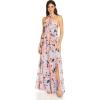 image:imageAdrianna Papell Womens Printed Chiffon Halter GownOpalCoral Multi