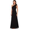 image:imageAdrianna Papell Womens Stretch Crepe Long DressBlack