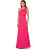 image:imageAdrianna Papell Womens Stretch Crepe Long DressHot Pink