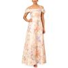 image:imageAidan Mattox Womens Off Shoulder Pleated Bodice GownBronze Multi