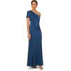 image:imageWomens Fully Beaded One Shoulder GownRoyal Sapphire
