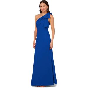 image:imageAdrianna Papell Womens Stretch Crepe Long DressViolet Cobalt