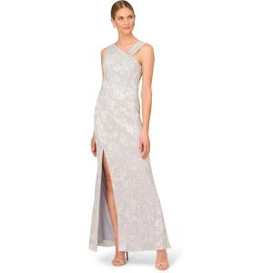 image:imageWomens Pleated Foil Mermaid GownSilver
