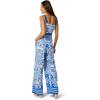 image:imageADRIANNA PAPELL PRINTED JUMPSUITBlue White